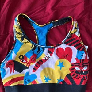 Adidas Multicolor Graphic Sports Bra